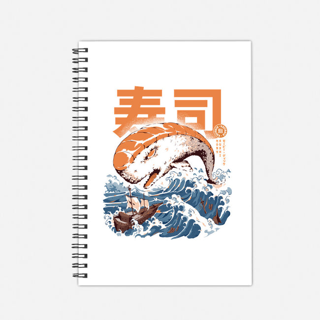 Moby Sushi-none dot grid notebook-ilustrata