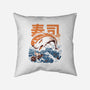 Moby Sushi-none removable cover w insert throw pillow-ilustrata