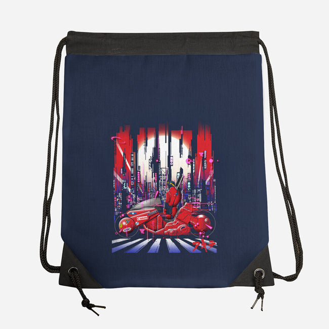Neon Akira-none drawstring bag-silentOp