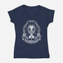 Wednesday Calavera-womens v-neck tee-jrberger