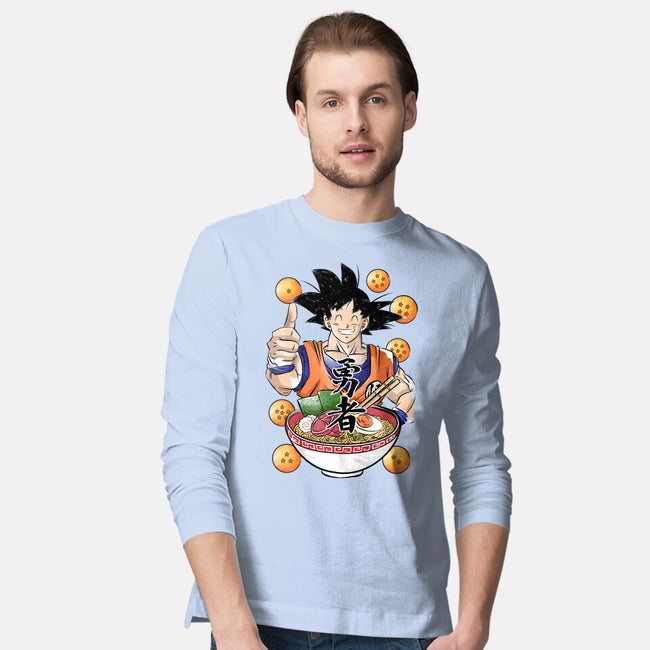 Saiyan Ramen-mens long sleeved tee-DrMonekers