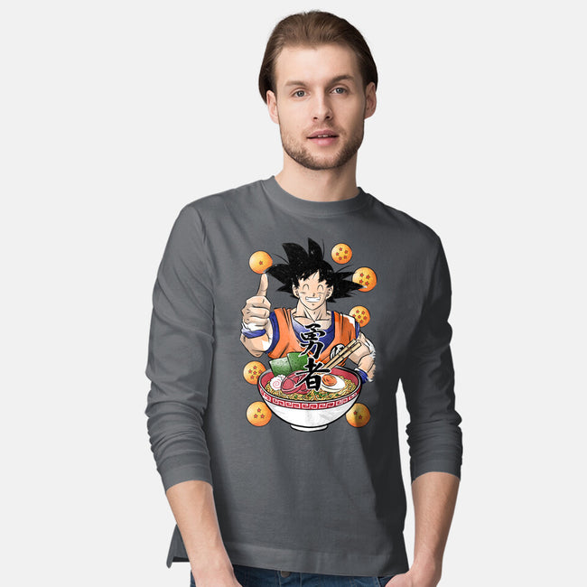 Saiyan Ramen-mens long sleeved tee-DrMonekers