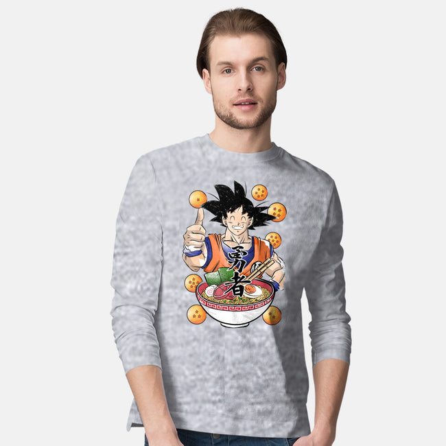 Saiyan Ramen-mens long sleeved tee-DrMonekers