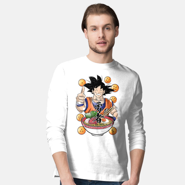 Saiyan Ramen-mens long sleeved tee-DrMonekers