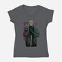 Don't Run!-womens v-neck tee-Hafaell