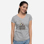 Tea. Earl Grey. Hot.-womens v-neck tee-kg07