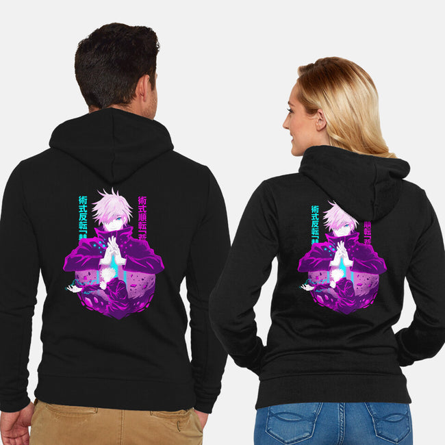 Hollow Purple-unisex zip-up sweatshirt-constantine2454