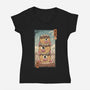 Yokai Takoyaki In Edo-womens v-neck tee-vp021