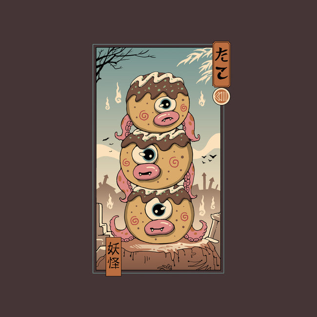 Yokai Takoyaki In Edo-none stretched canvas-vp021