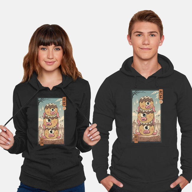 Yokai Takoyaki In Edo-unisex pullover sweatshirt-vp021
