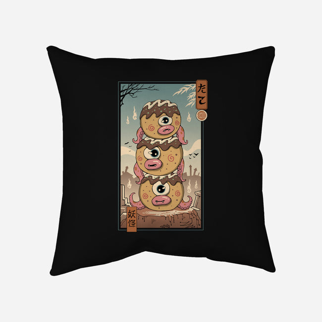 Yokai Takoyaki In Edo-none removable cover throw pillow-vp021