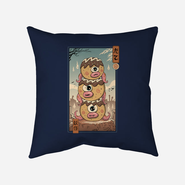 Yokai Takoyaki In Edo-none removable cover throw pillow-vp021