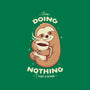 Sloth Coffee-none drawstring bag-Alundrart