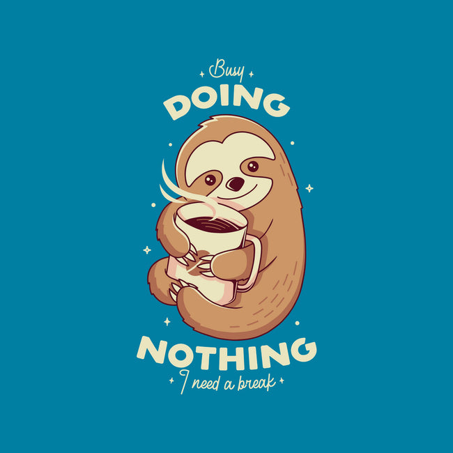 Sloth Coffee-none stretched canvas-Alundrart
