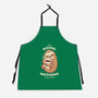 Sloth Coffee-unisex kitchen apron-Alundrart