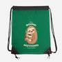 Sloth Coffee-none drawstring bag-Alundrart
