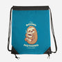 Sloth Coffee-none drawstring bag-Alundrart