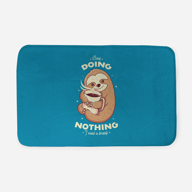 Sloth Coffee-none memory foam bath mat-Alundrart