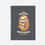 Sloth Coffee-none dot grid notebook-Alundrart