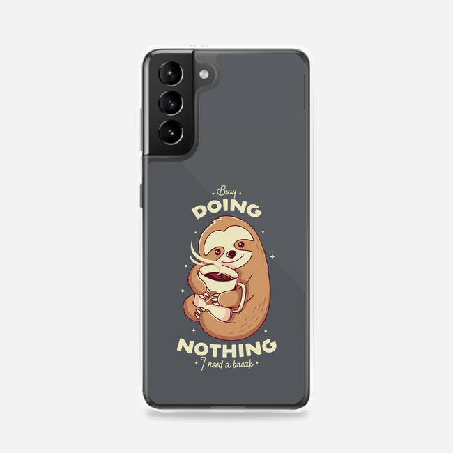Sloth Coffee-samsung snap phone case-Alundrart