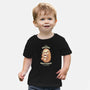 Sloth Coffee-baby basic tee-Alundrart