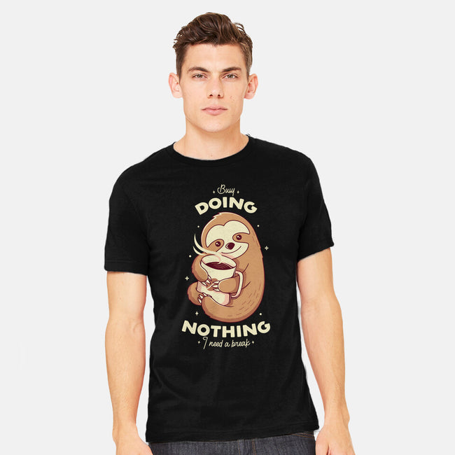 Sloth Coffee-mens heavyweight tee-Alundrart