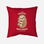 Sloth Coffee-none removable cover w insert throw pillow-Alundrart