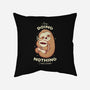 Sloth Coffee-none removable cover throw pillow-Alundrart