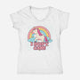 Do Not Care-womens v-neck tee-Thiago Correa