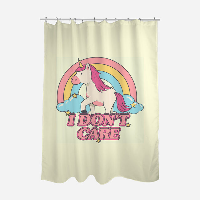 Do Not Care-none polyester shower curtain-Thiago Correa