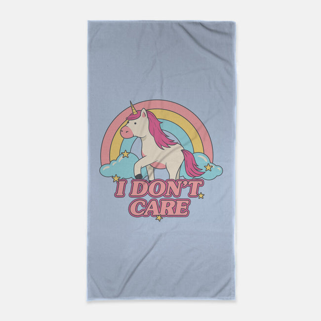 Do Not Care-none beach towel-Thiago Correa