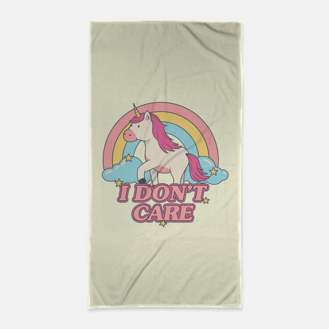 Do Not Care-none beach towel-Thiago Correa