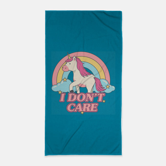 Do Not Care-none beach towel-Thiago Correa
