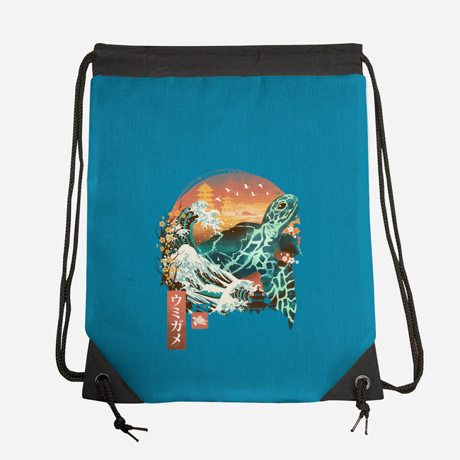 Kame Landscape-none drawstring bag-dandingeroz