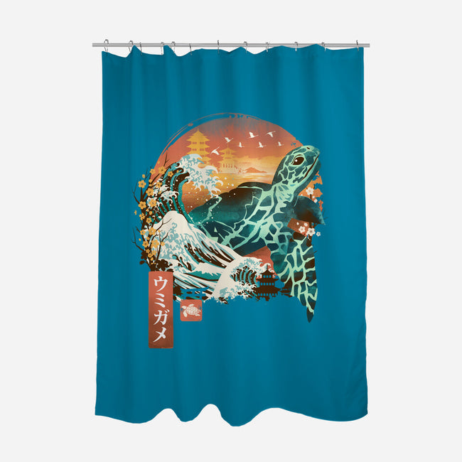 Kame Landscape-none polyester shower curtain-dandingeroz