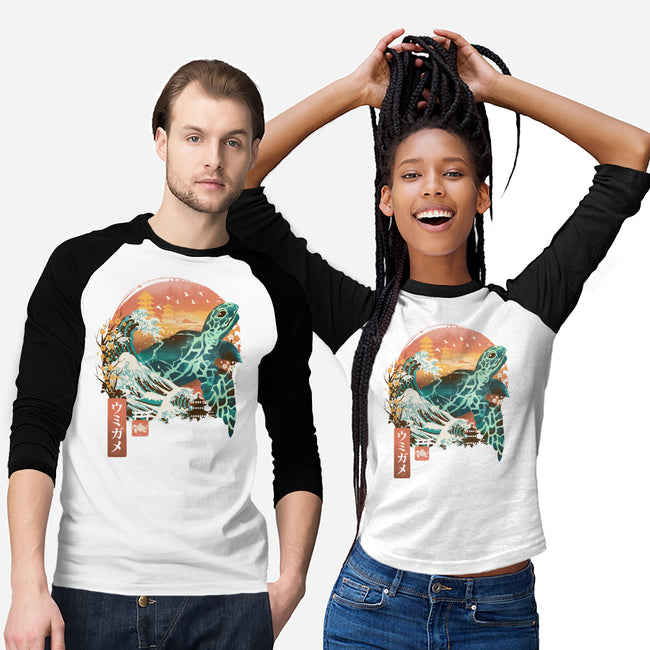 Kame Landscape-unisex baseball tee-dandingeroz