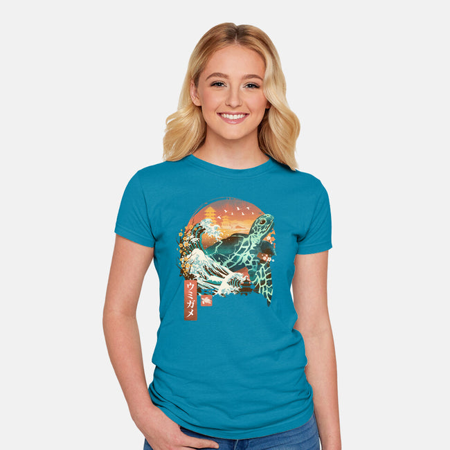 Kame Landscape-womens fitted tee-dandingeroz