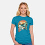 Kame Landscape-womens fitted tee-dandingeroz