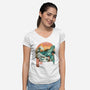 Kame Landscape-womens v-neck tee-dandingeroz
