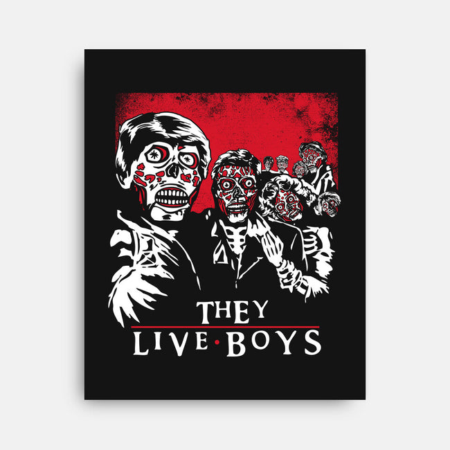 They Live Boys-none stretched canvas-dalethesk8er