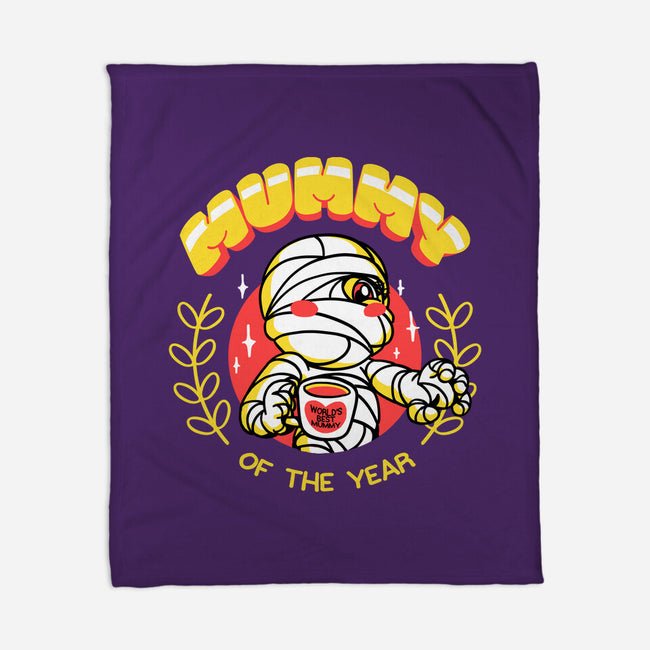 Mummy Of The Year-none fleece blanket-estudiofitas