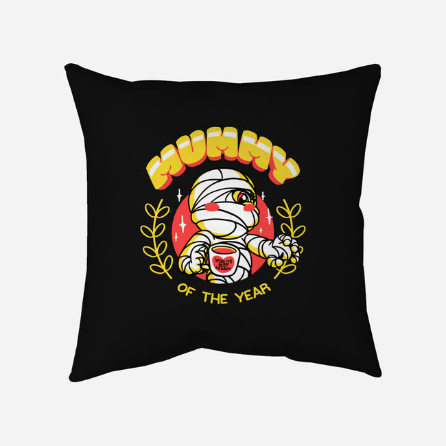 Mummy Of The Year-none removable cover w insert throw pillow-estudiofitas