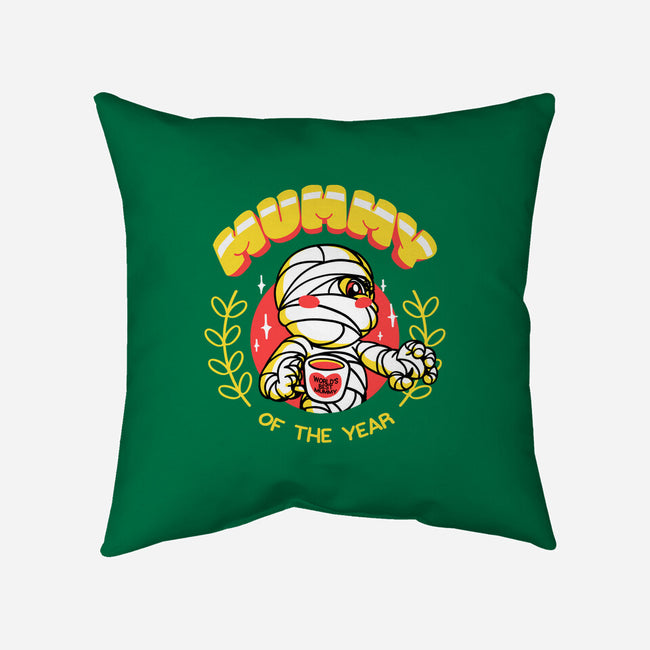 Mummy Of The Year-none removable cover w insert throw pillow-estudiofitas
