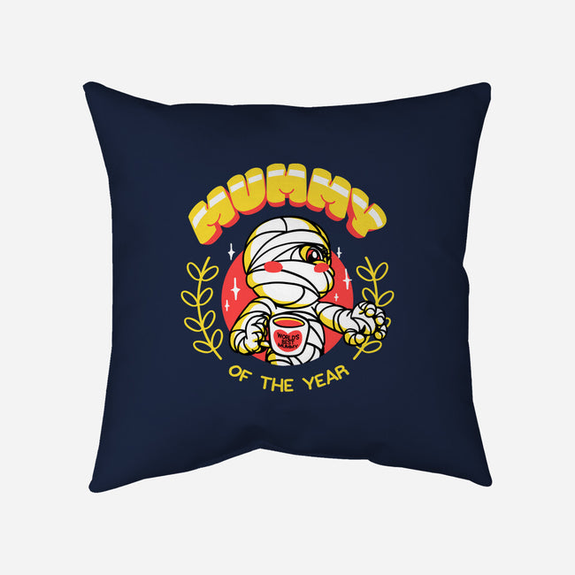 Mummy Of The Year-none removable cover w insert throw pillow-estudiofitas