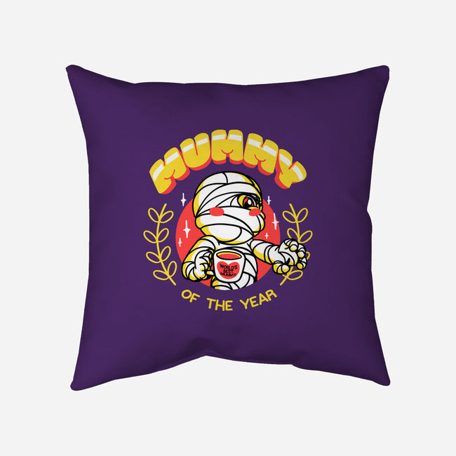 Mummy Of The Year-none removable cover w insert throw pillow-estudiofitas