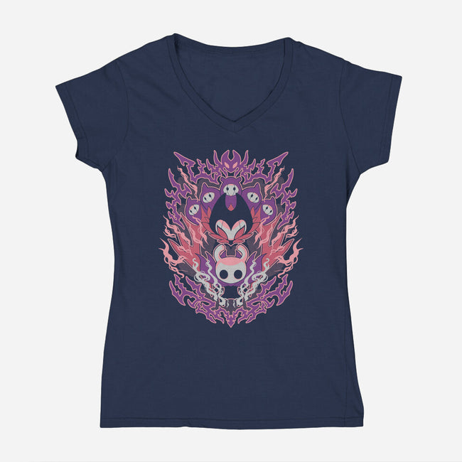 Hollow Knight-womens v-neck tee-1Wing