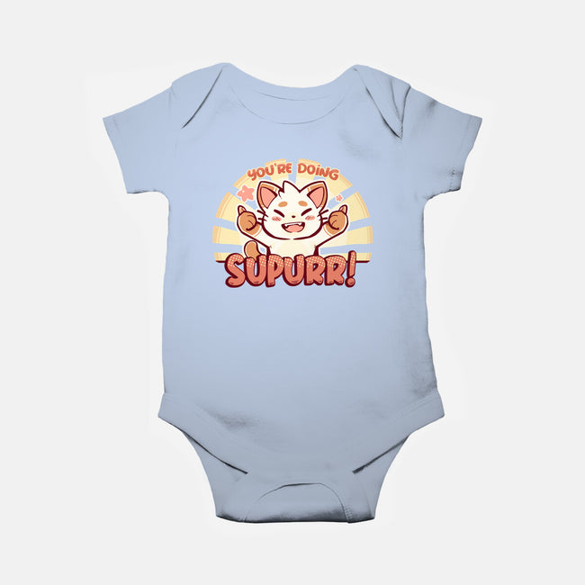 You're Doing SuPURR-baby basic onesie-TechraNova
