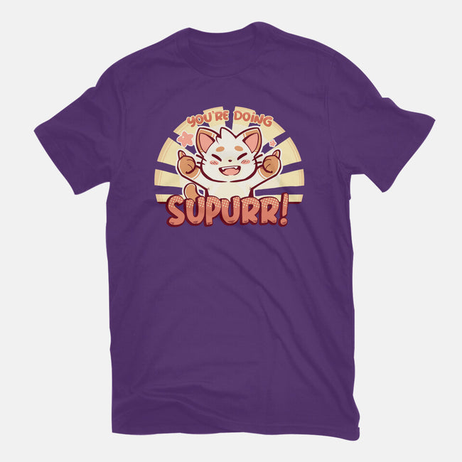 You're Doing SuPURR-youth basic tee-TechraNova