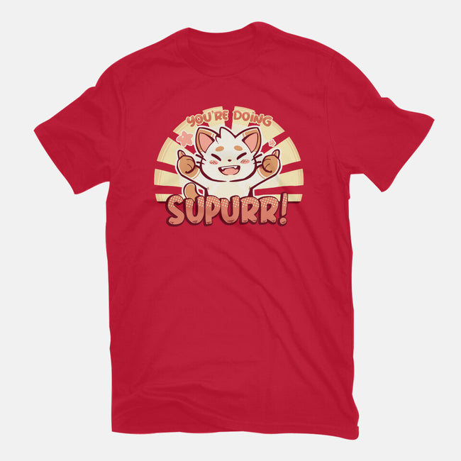 You're Doing SuPURR-youth basic tee-TechraNova