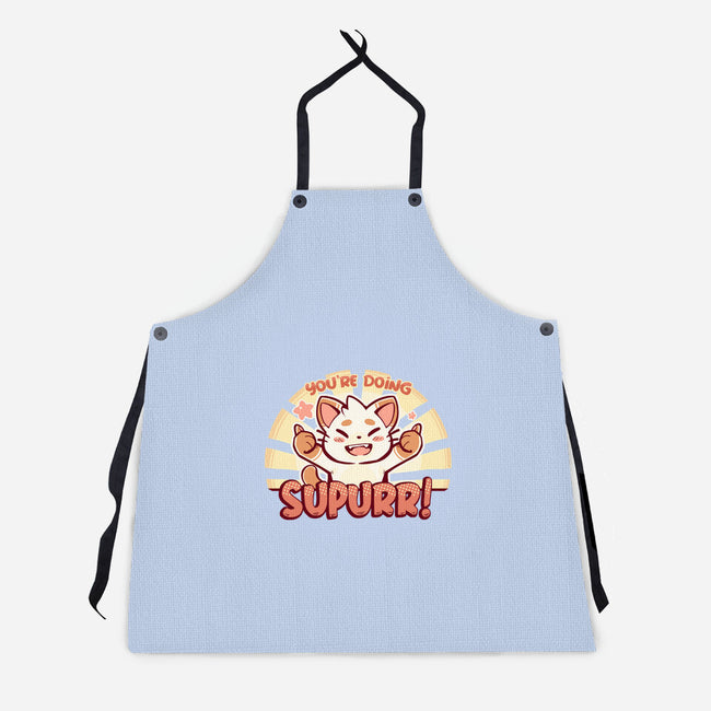 You're Doing SuPURR-unisex kitchen apron-TechraNova